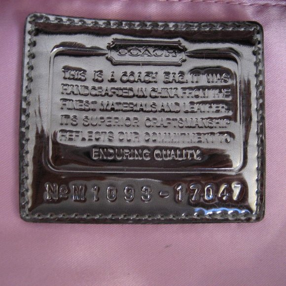 Authentic COACH Poppy Moonlight Crossbody Signature Bag, Black Gray #17047 - Picture 7 of 13